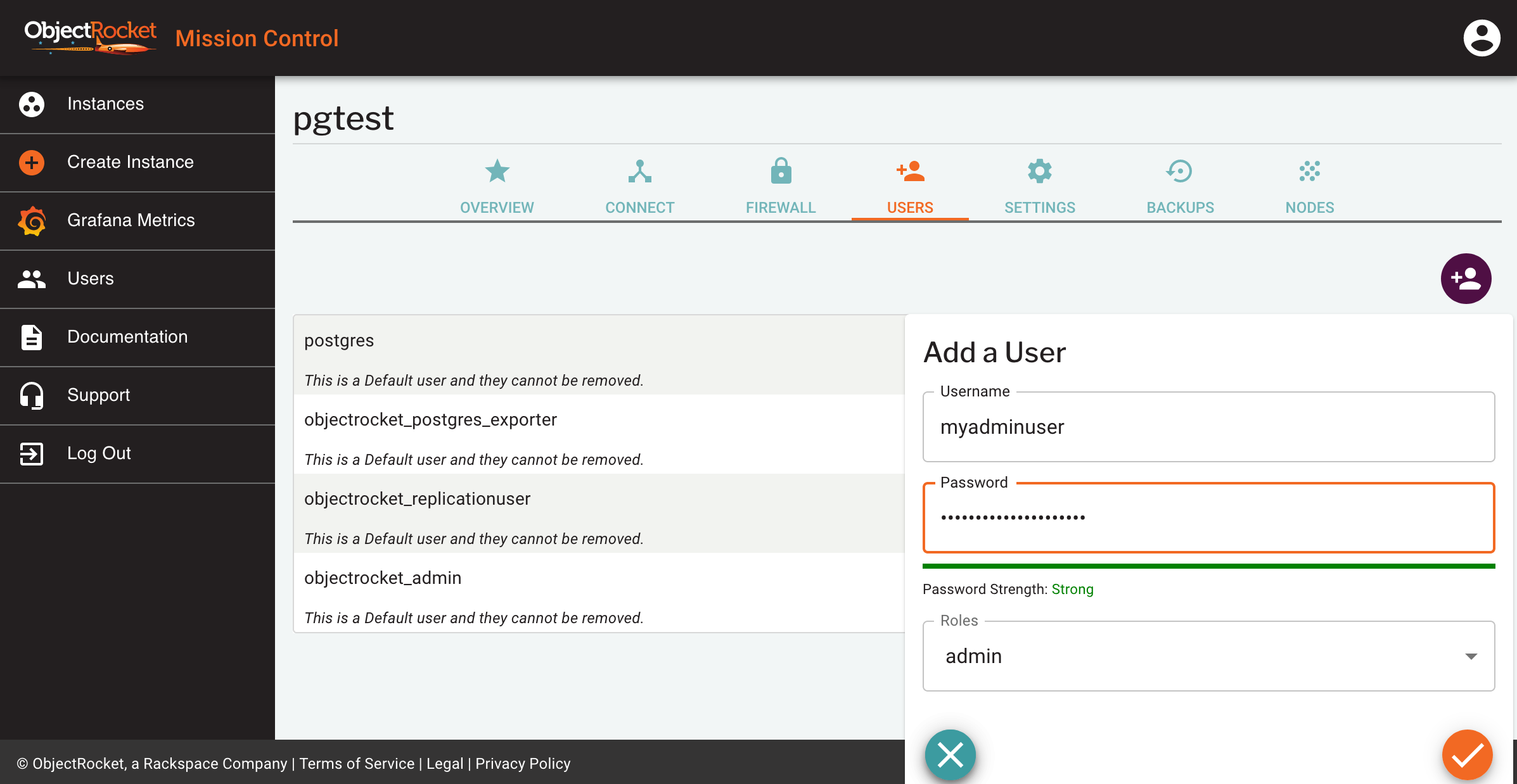 postgresql create user